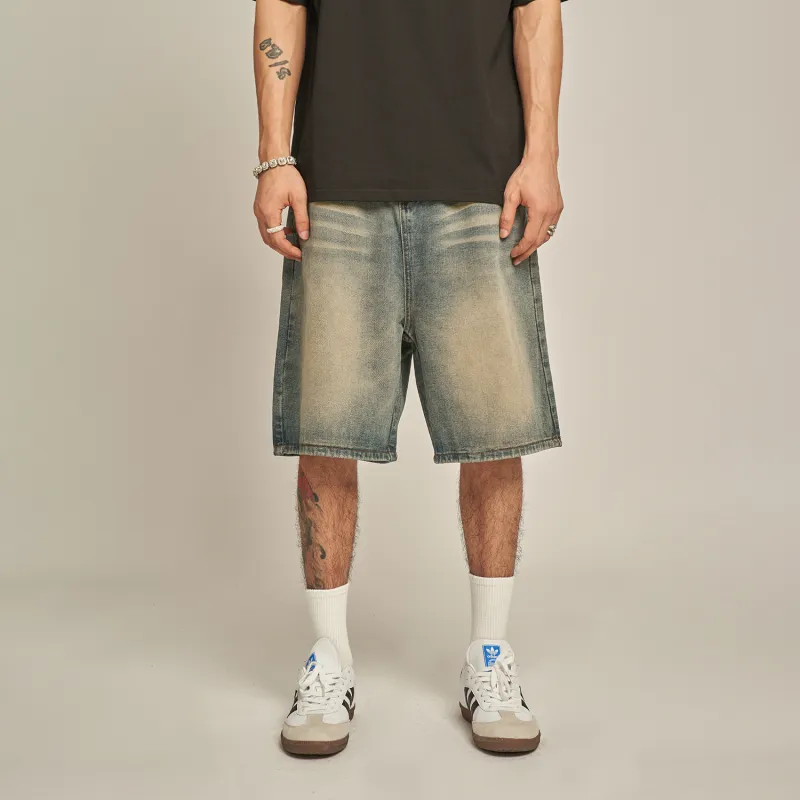 MT99 Denim Shorts Unisex Teal-5