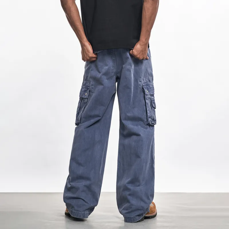 MT99 Cargo Pants Unisex Blue-3