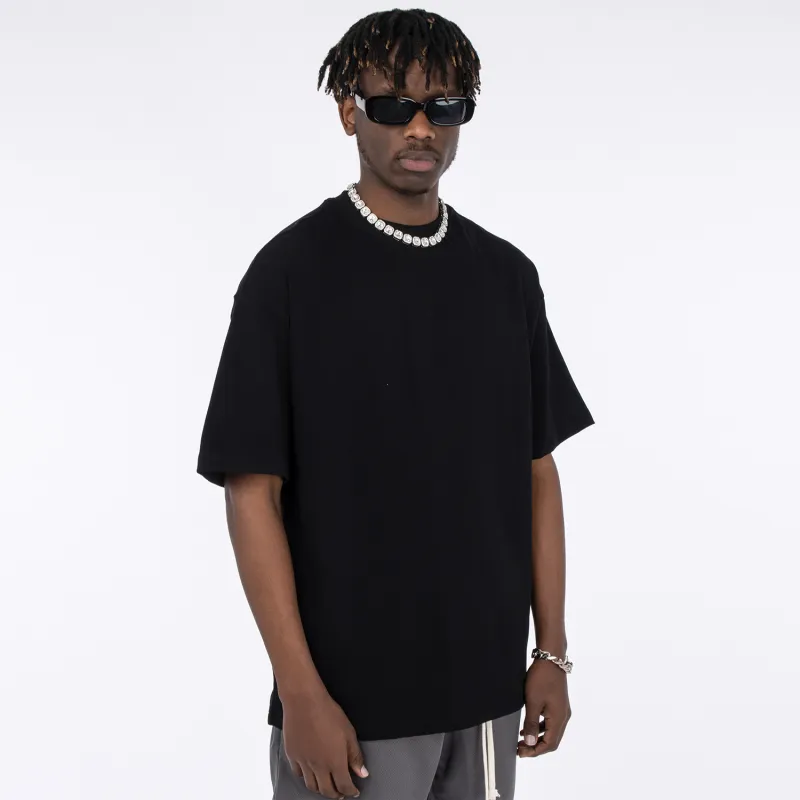 MT99 Short Sleeved T Shirts Casual Loose Fit Minimalist Style Men's Premium Solid Color-12