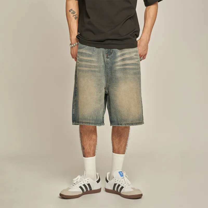MT99 Denim Shorts Unisex Teal-4