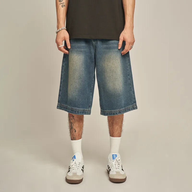 MT99 Denim Shorts Unisex Blue-3