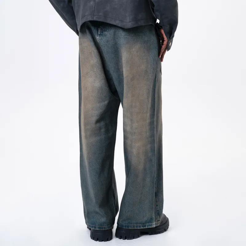 MT99 Jeans Unisex Dirty Vintage Blue-4