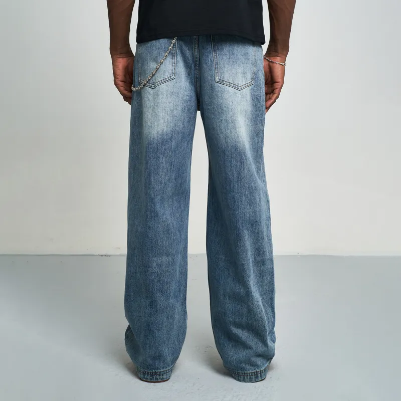 MT99 Jeans Unisex Vintage Blue-5