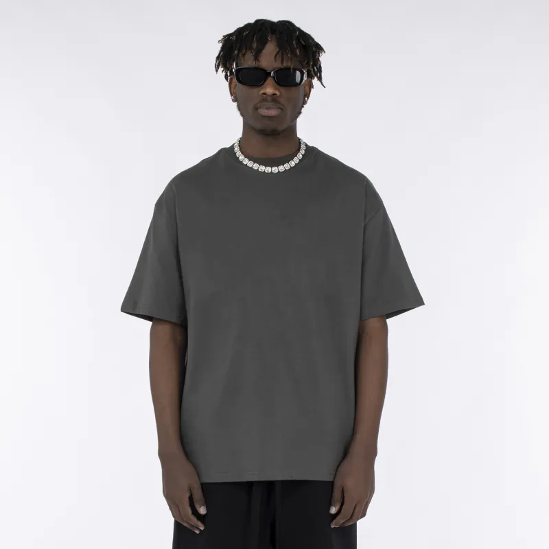 MT99 Short Sleeved T Shirts Casual Loose Fit Minimalist Style Men's Premium Solid Color-8