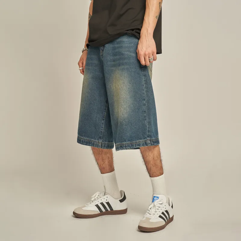 MT99 Denim Shorts Unisex Blue-5