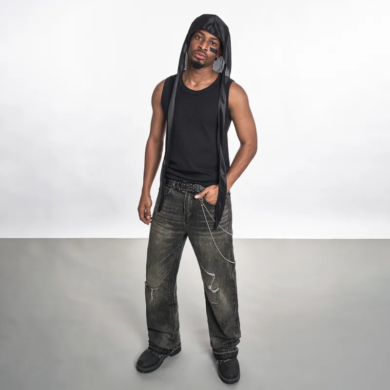 MT99 Jeans Unisex Black-3