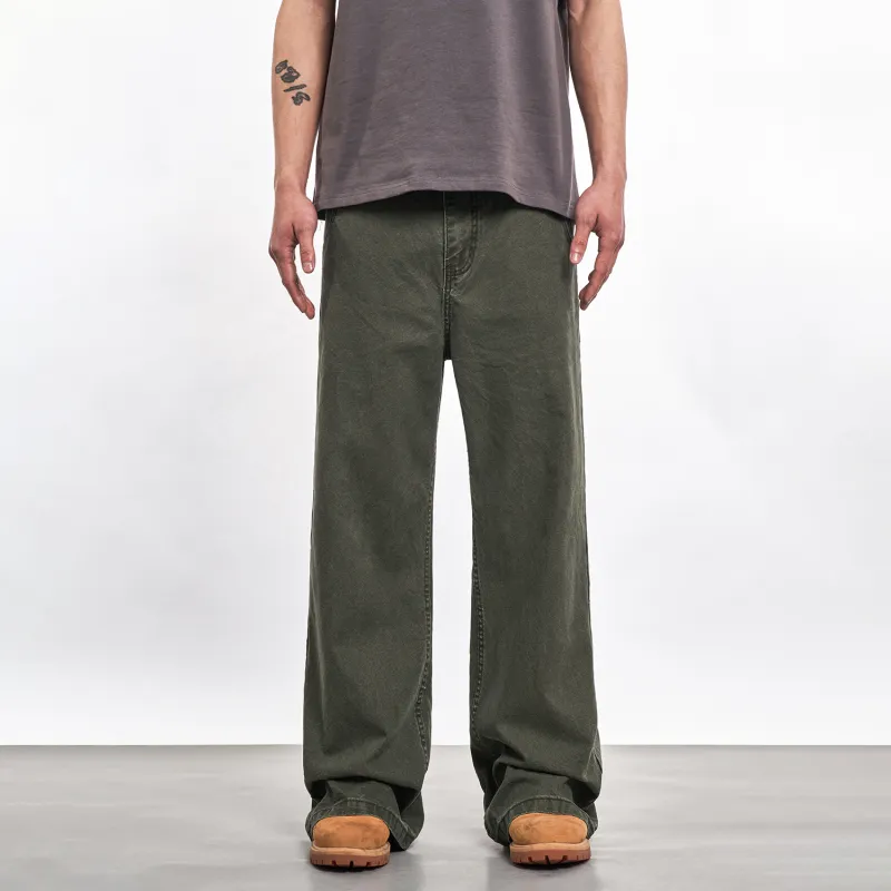 MT99 Casual Pants Unisex Army Green-3