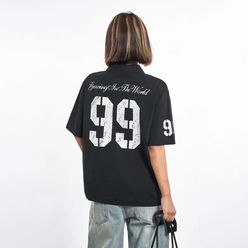 MT99 Polo Shirts Unisex Black-3