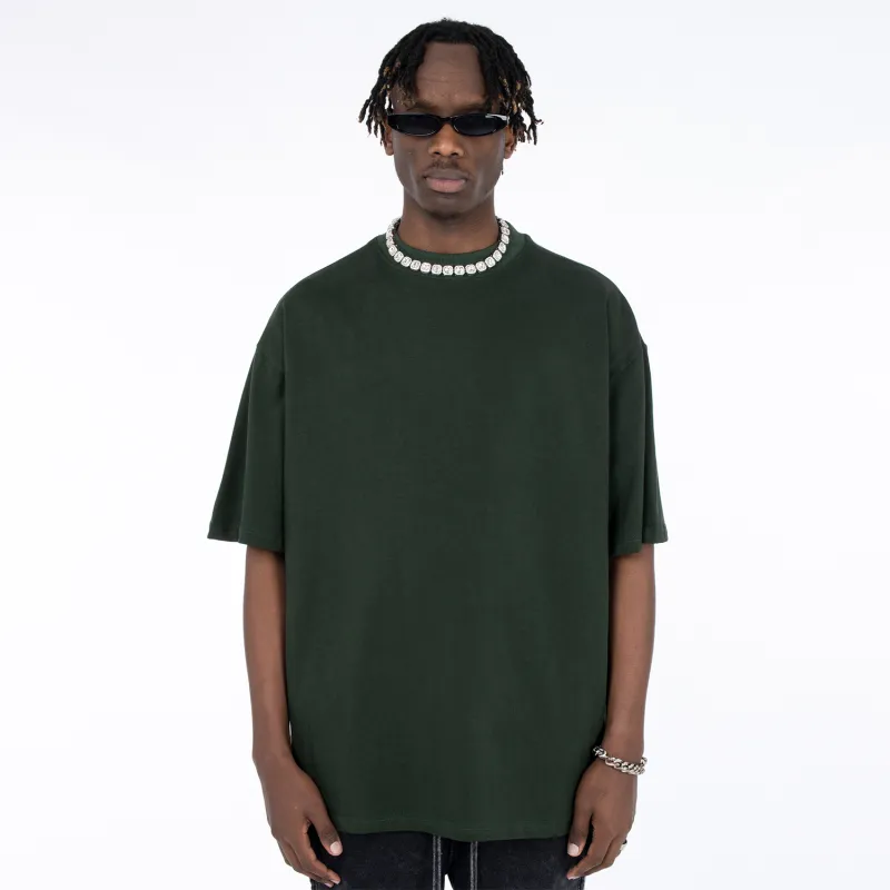 MT99 Short Sleeved T Shirts Casual Loose Fit Minimalist Style Men's Premium Solid Color-28