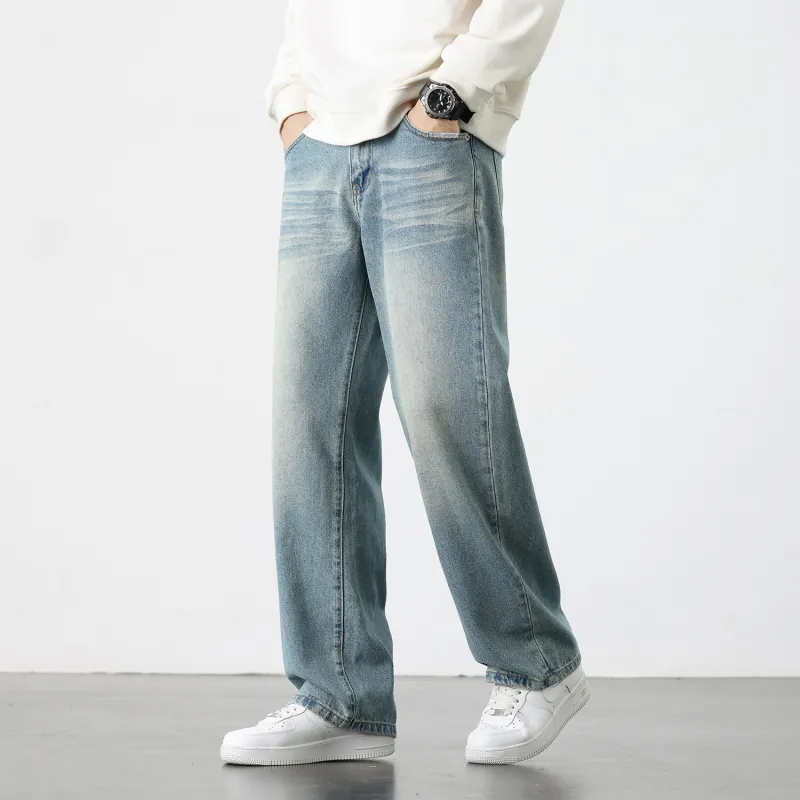 Yiwen Jeans Unisex Blue-3