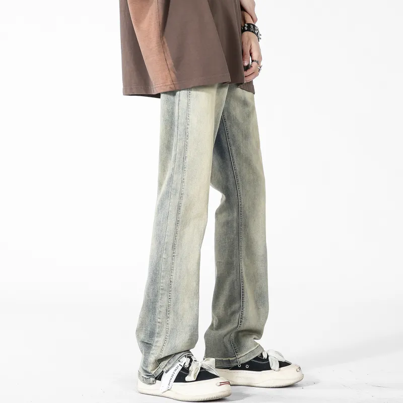 Yiwen Jeans Unisex Yellow Mud-6