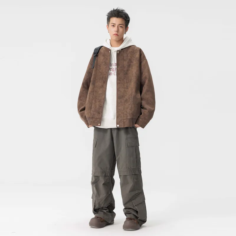 Yiwen Leather Jackets Unisex-19
