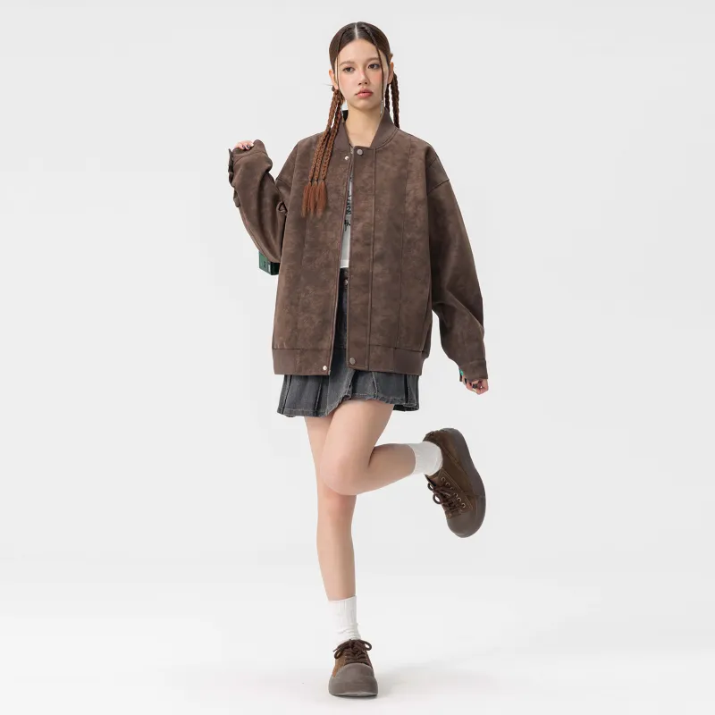 Yiwen Leather Jackets Unisex-18