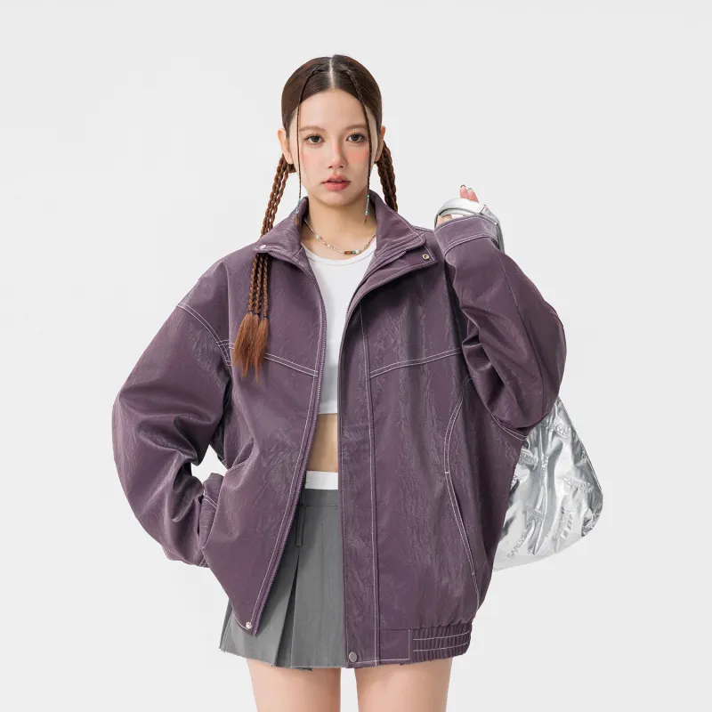 Yiwen Leather Jackets Unisex-25