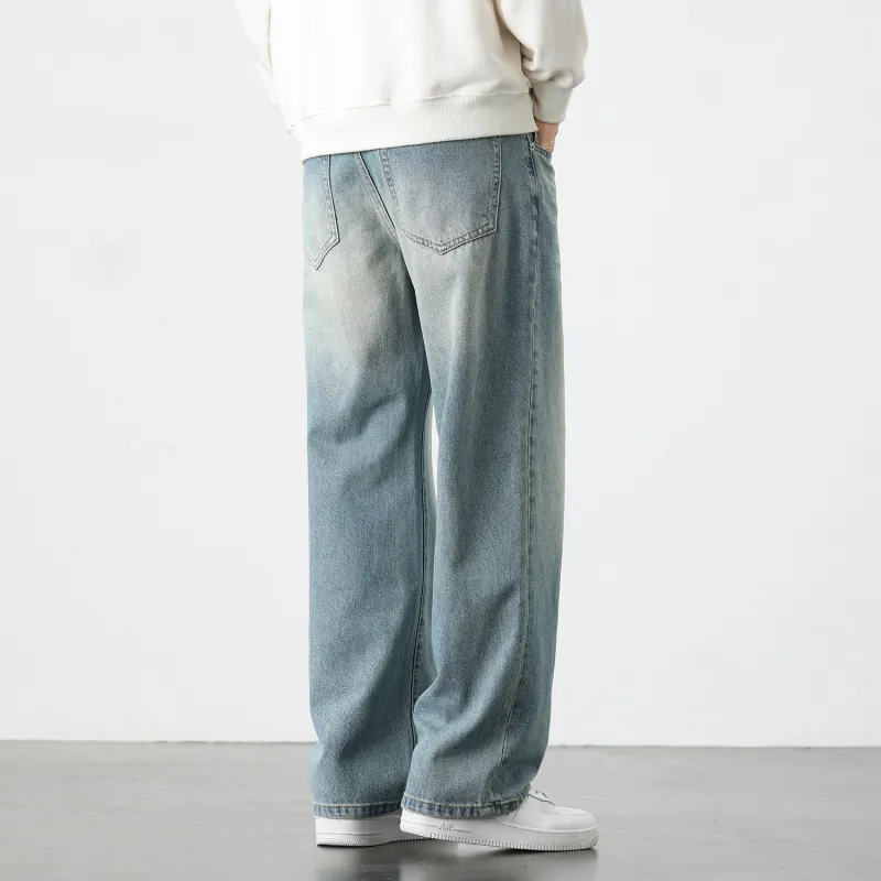 Yiwen Jeans Unisex Blue-4
