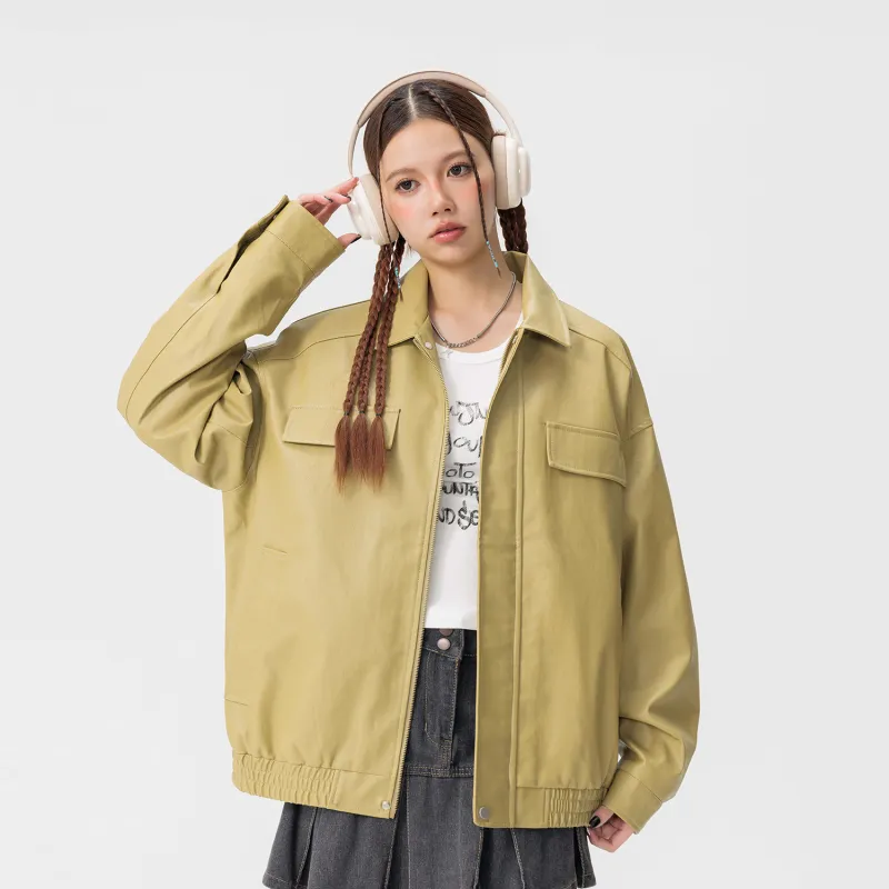 Yiwen Leather Jackets Unisex-15