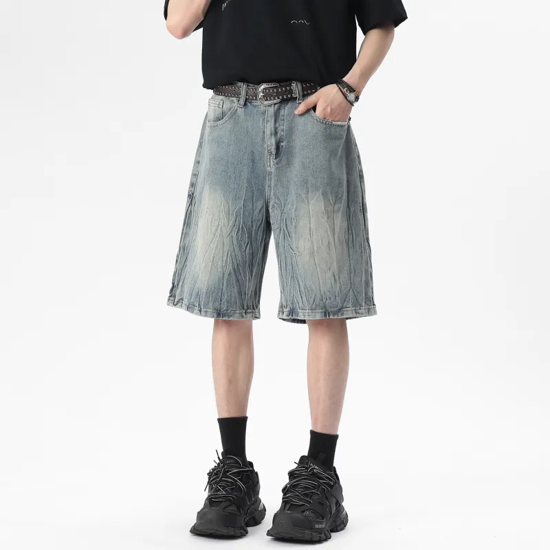 Yiwen Denim Shorts Unisex-3