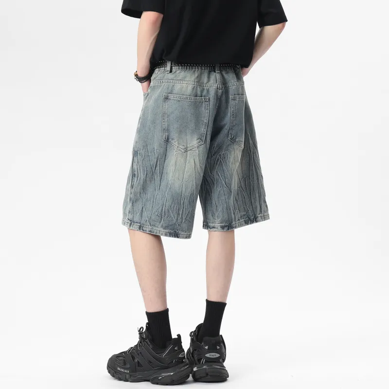 Yiwen Denim Shorts Unisex-5