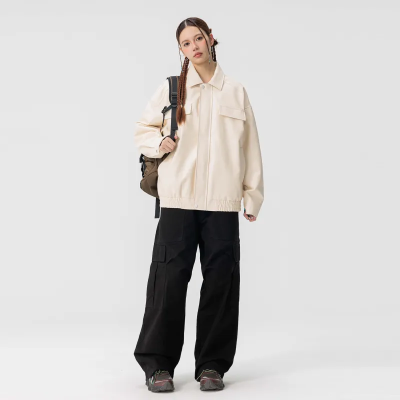 Yiwen Leather Jackets Unisex-9