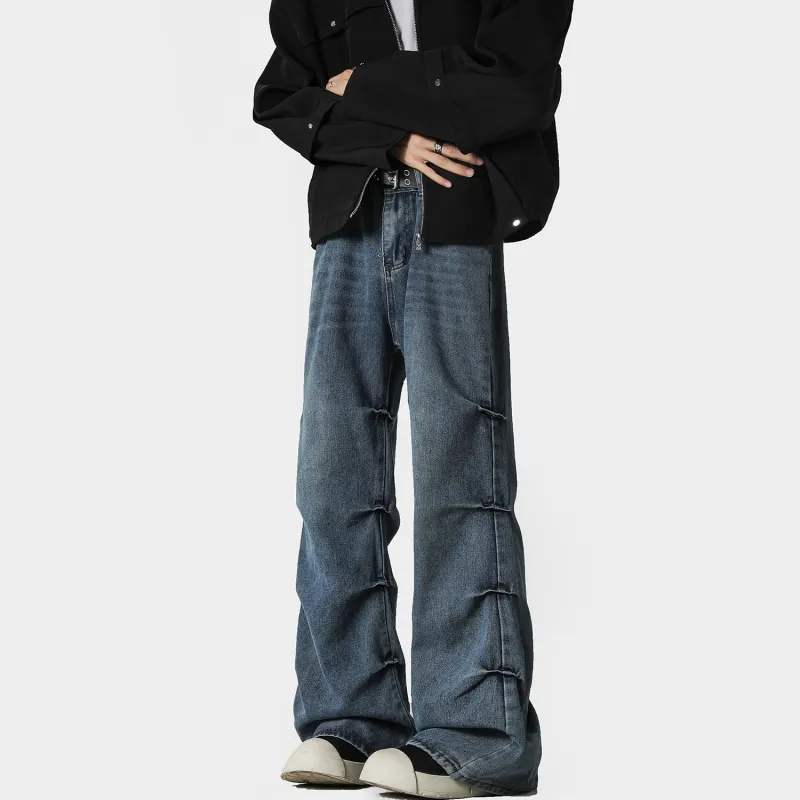 Yiwen Jeans Unisex Blue-6