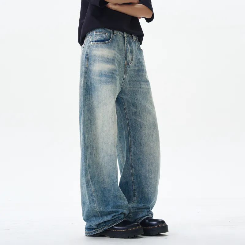 Yiwen Jeans Unisex Blue-6