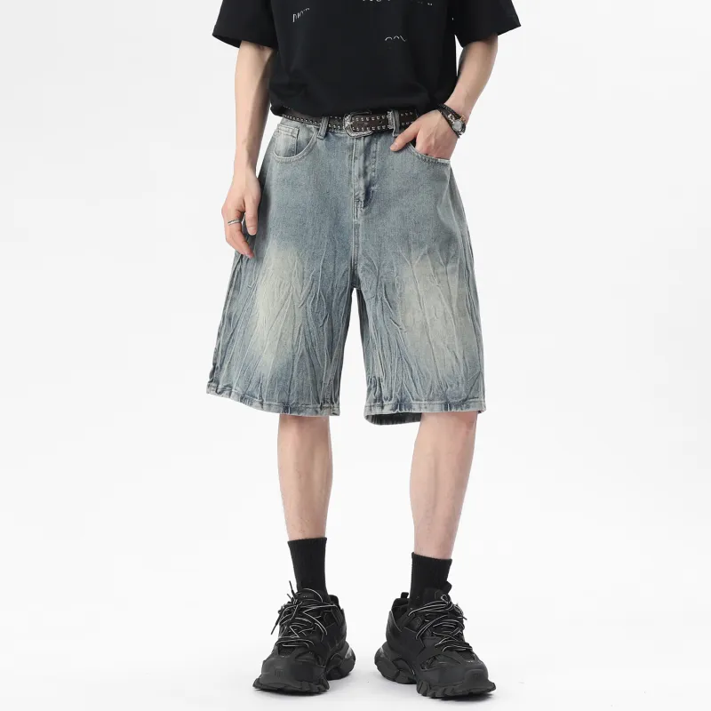 Yiwen Denim Shorts Unisex-2