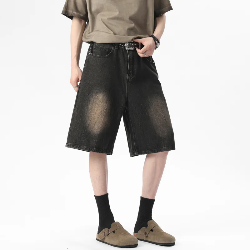 Yiwen Denim Shorts Unisex-10