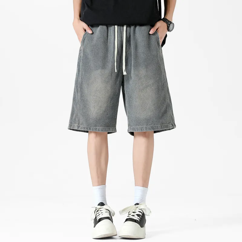 Yiwen Denim Shorts Unisex-2