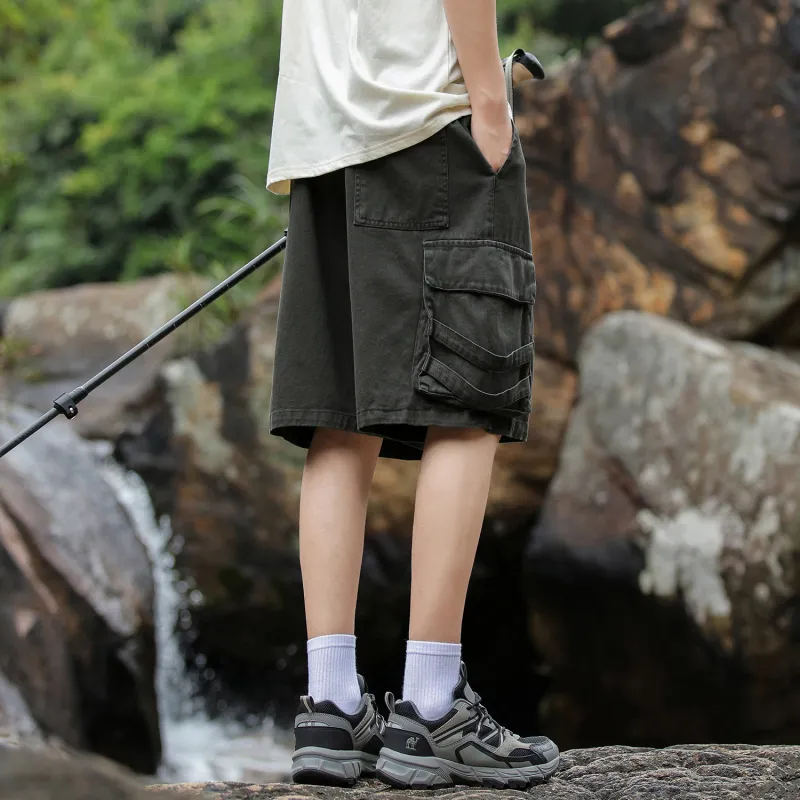Yiwen Cargo Shorts Unisex-11
