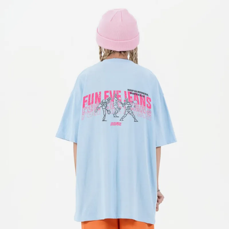 Yiwen T-Shirt Unisex Carolina Blue-10