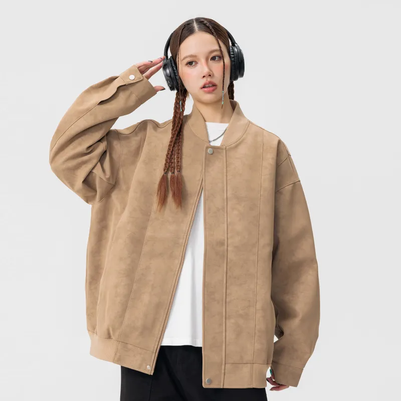 Yiwen Leather Jackets Unisex-11