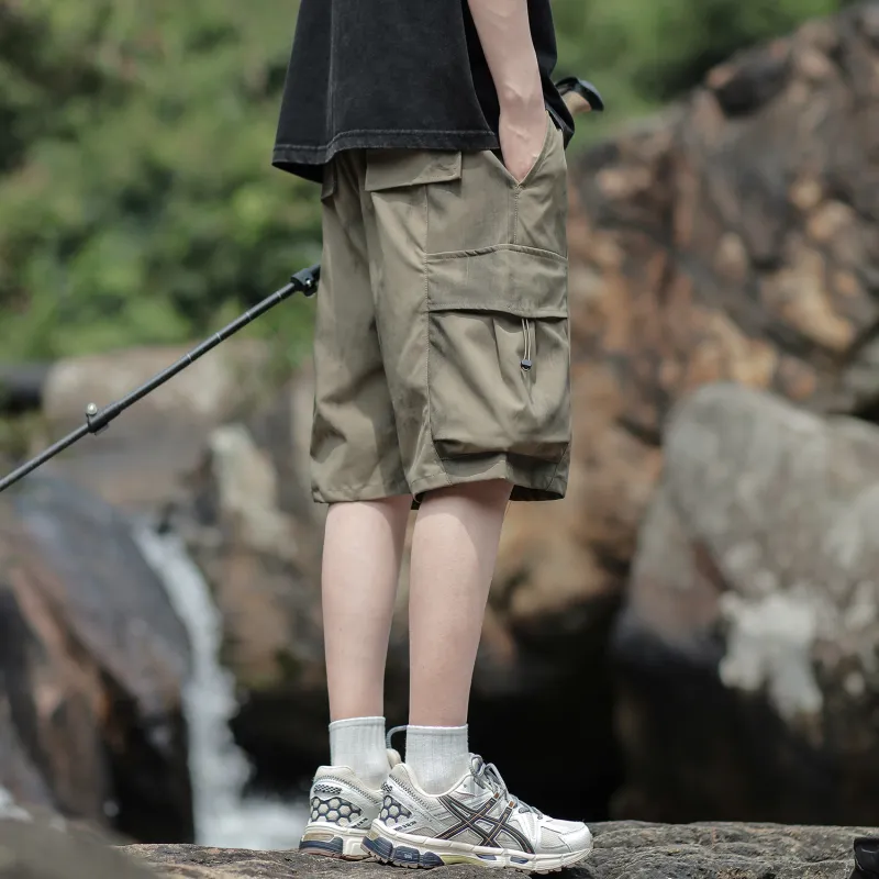 Yiwen Cargo Shorts Unisex-11