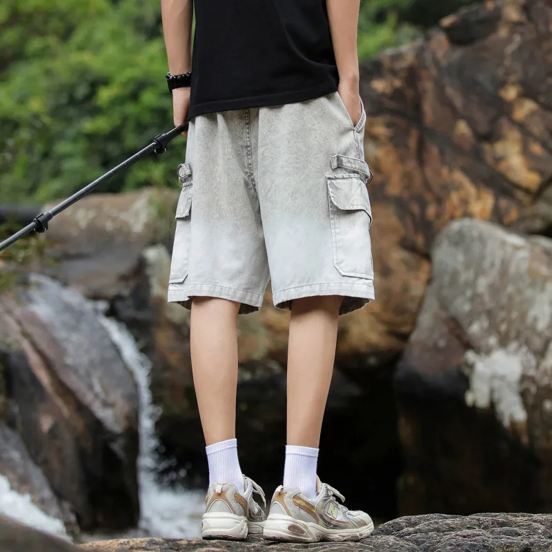 Yiwen Cargo Shorts Unisex-11