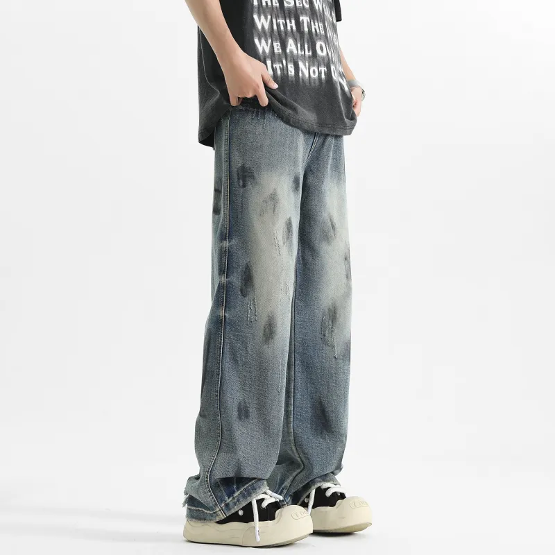 Yiwen Jeans Unisex Blue-3