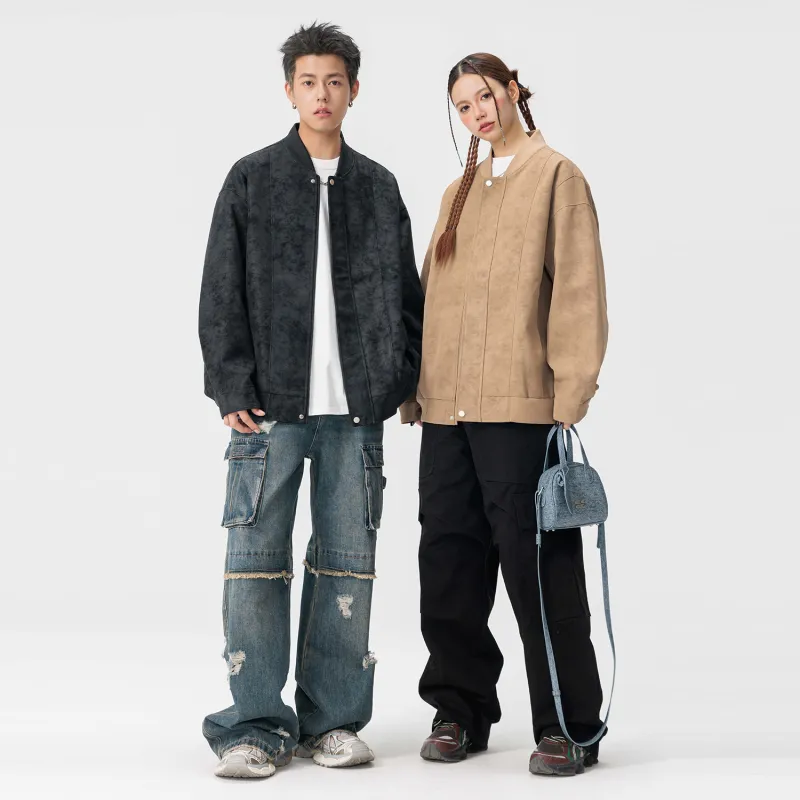 Yiwen Leather Jackets Unisex-3