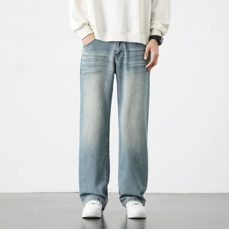 Yiwen Jeans Unisex Blue-2