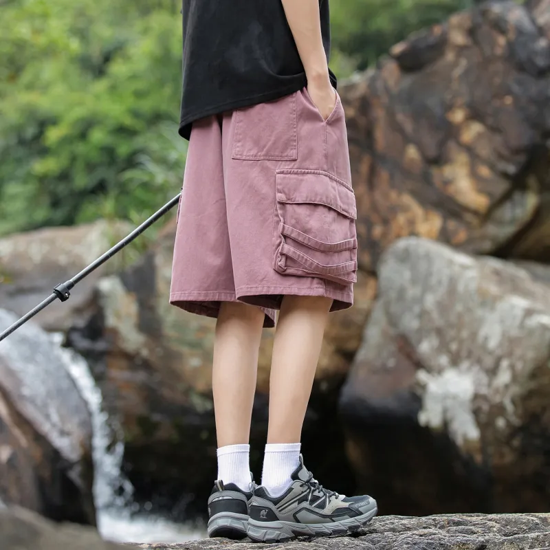 Yiwen Cargo Shorts Unisex-15