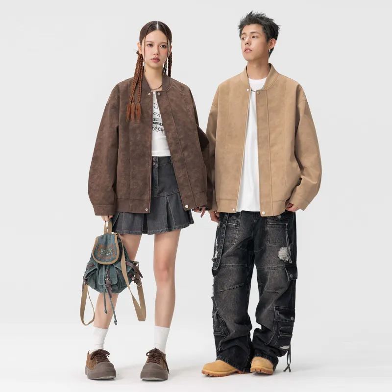 Yiwen Leather Jackets Unisex-10