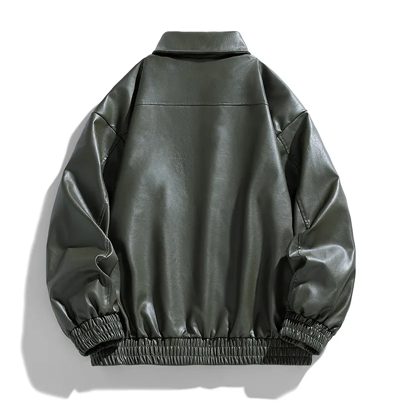 Yiwen Leather Jackets Unisex-7