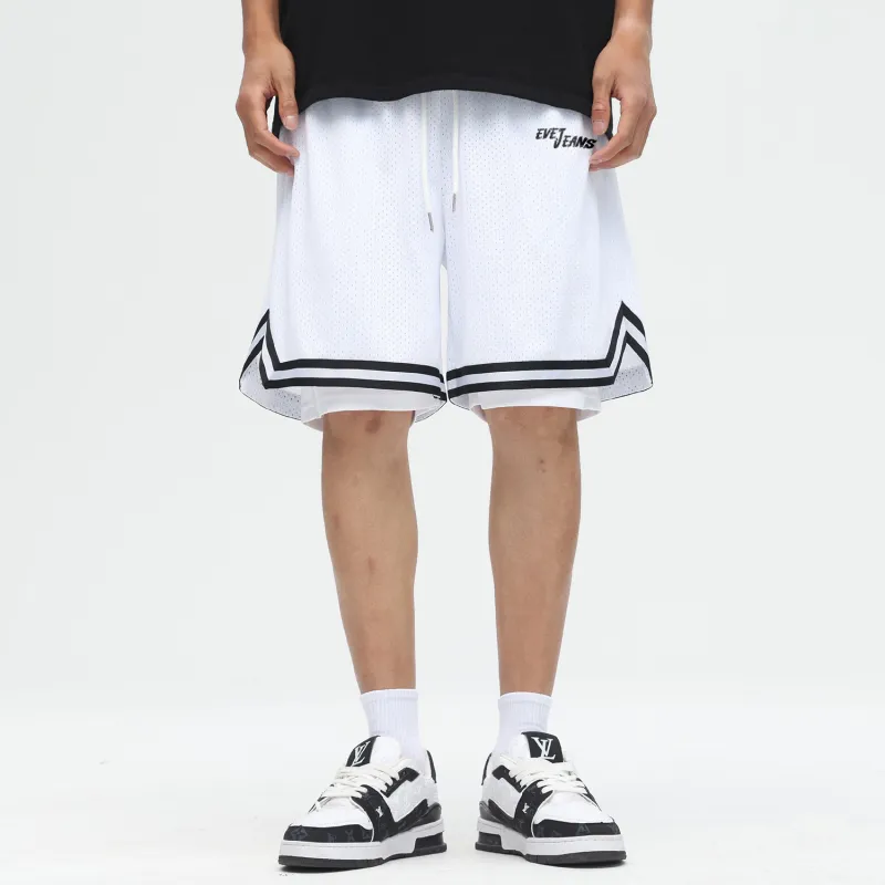 Yiwen Basketball Shorts Unisex Black-7