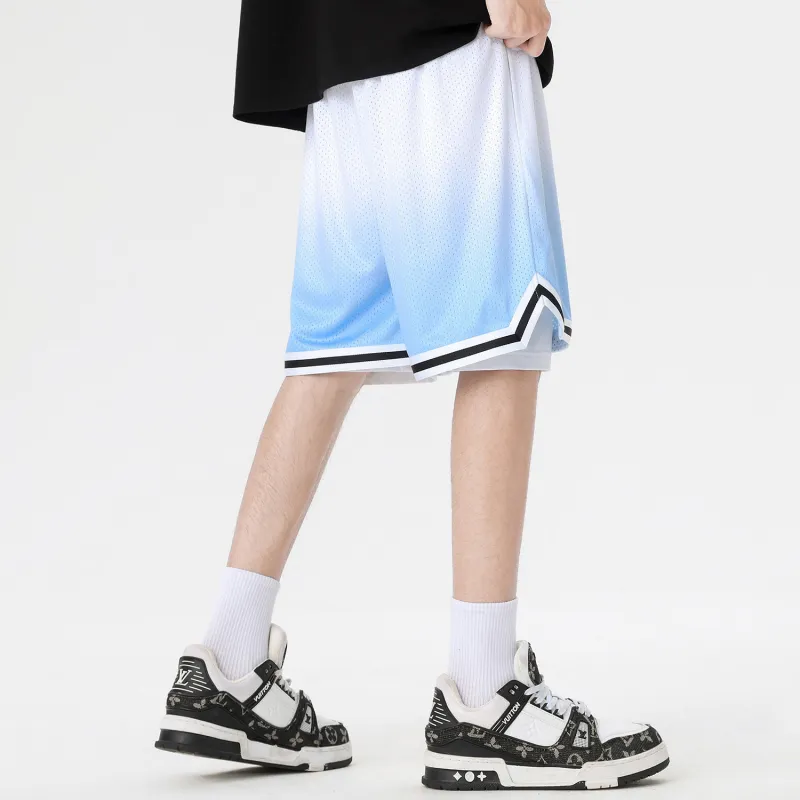 Yiwen Basketball Shorts Unisex Black-12
