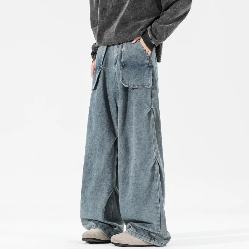 Yiwen Jeans Unisex Blue-2