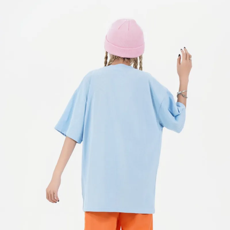 Yiwen T-Shirt Unisex Carolina Blue-10
