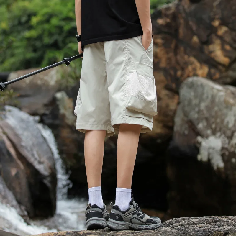 Yiwen Cargo Shorts Unisex-11