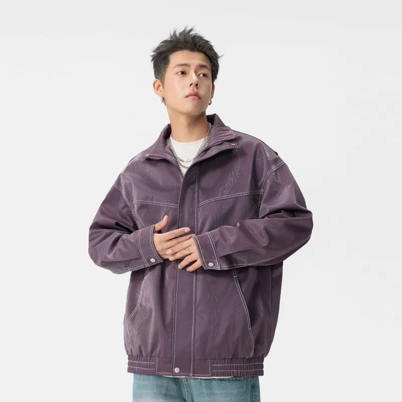 Yiwen Leather Jackets Unisex-27