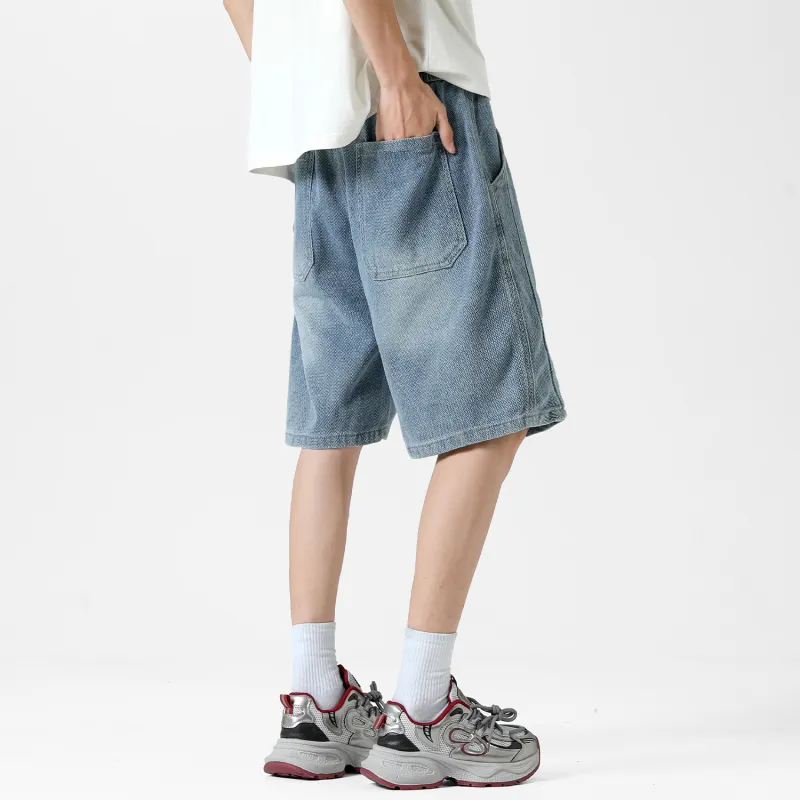 Yiwen Denim Shorts Unisex-7