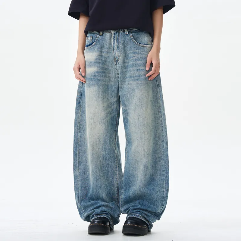 Yiwen Jeans Unisex Blue-4