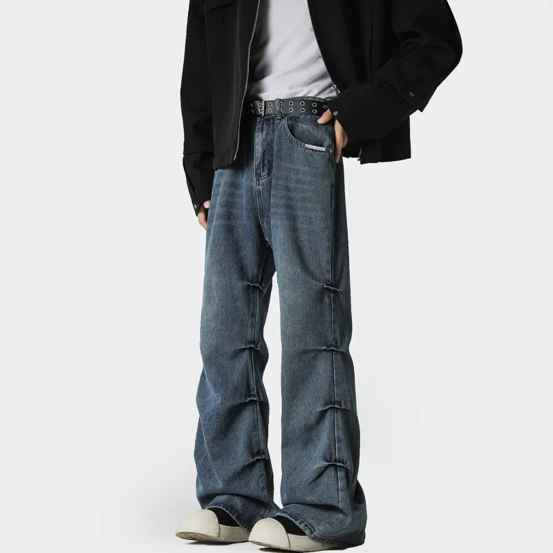 Yiwen Jeans Unisex Blue-3