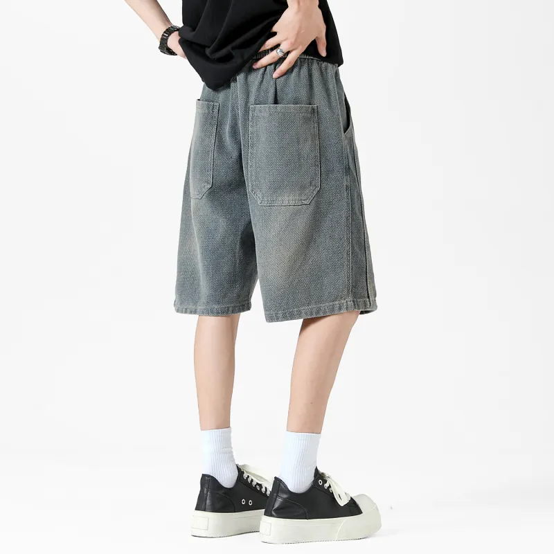 Yiwen Denim Shorts Unisex-3