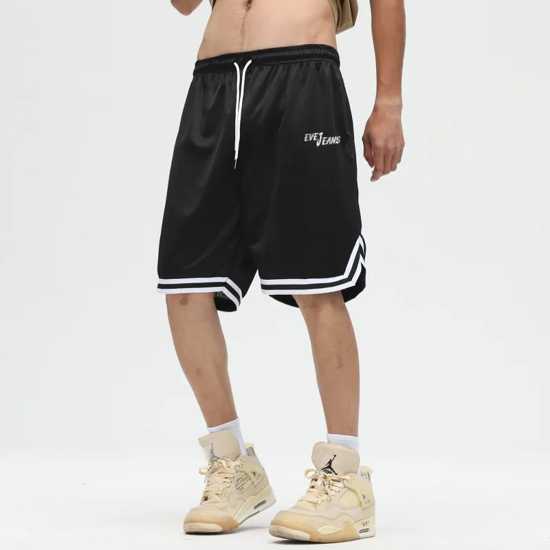 Yiwen Basketball Shorts Unisex Black-2